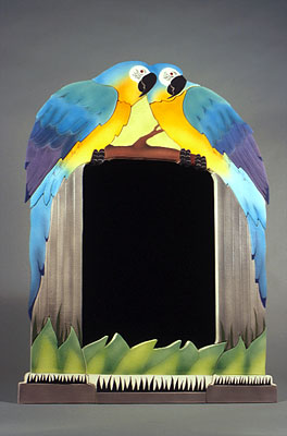 Blue Macaw Mirror