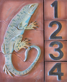 Lizard Address tile piece