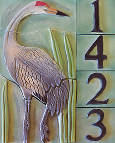 Crane address tile piece